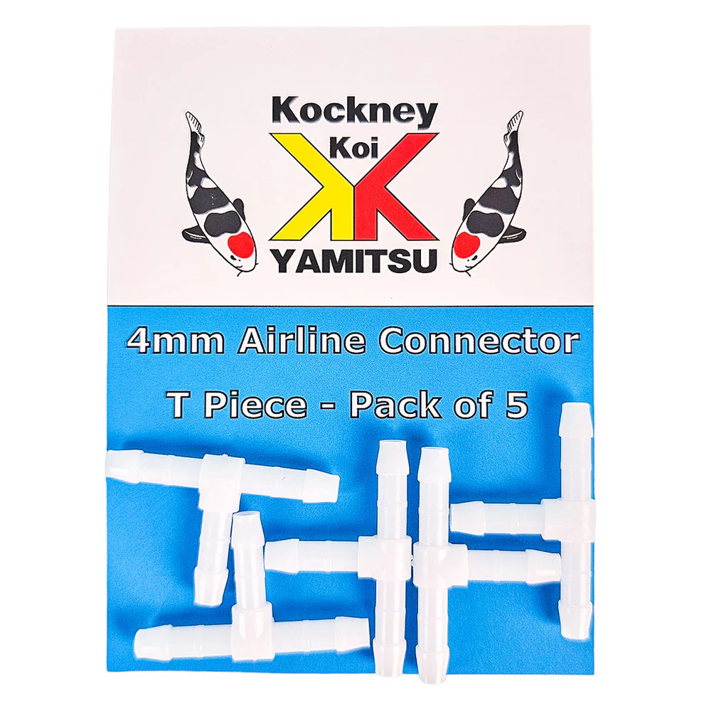 Airline T-Piece Connector | 4mm & 8mm Pond Air Splitters
